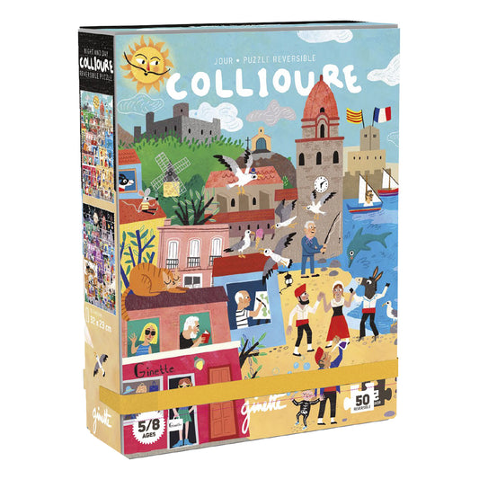 Puzzle Collioure jour et nuit