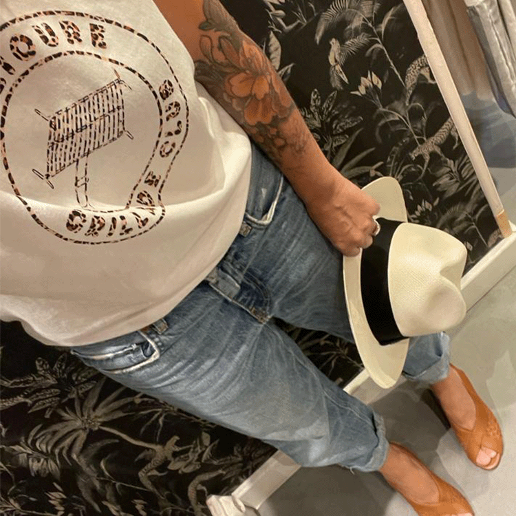 T-shirt léopard du Collioure Grillade Club