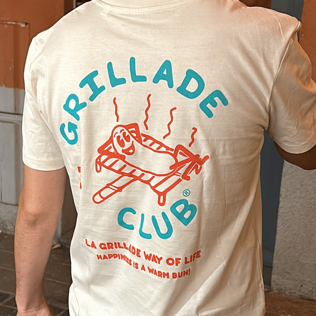 T-shirt adulte HOT SAUCISSE Grillade Club 2024 BICOLORE