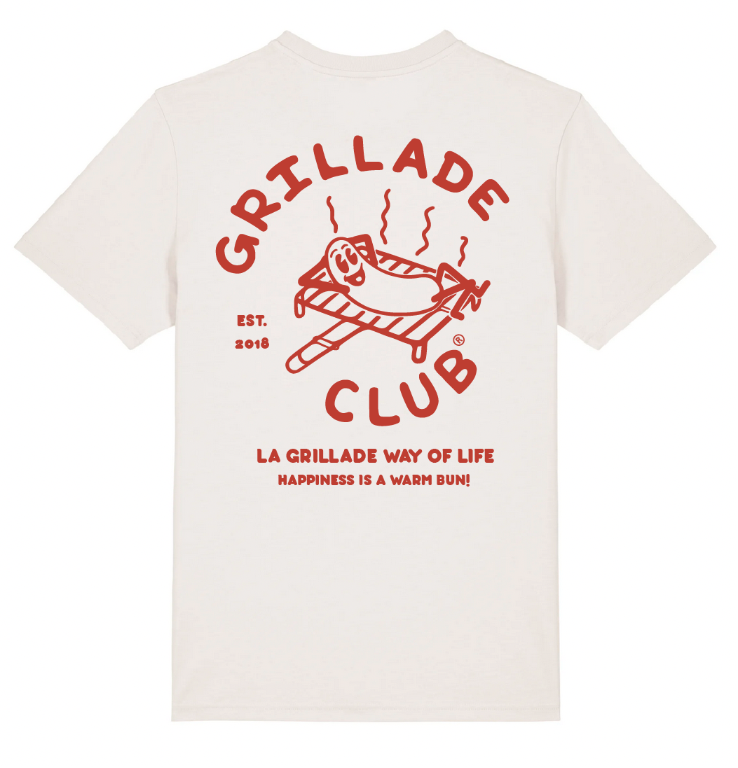 T-shirt adulte HOT SAUCISSE Grillade Club 2024 ROUGE