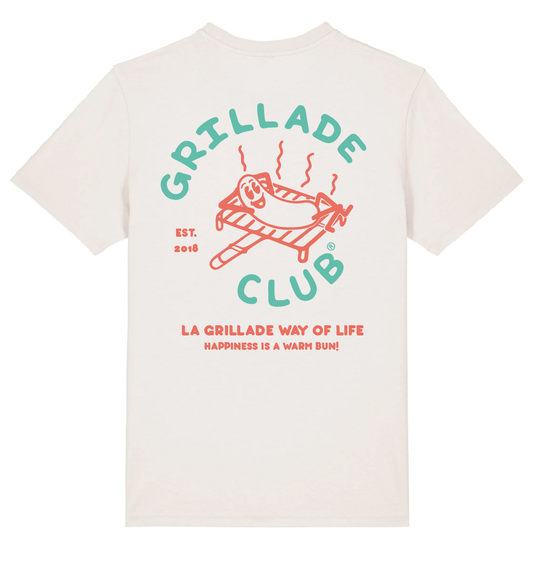 T-shirt adulte HOT SAUCISSE Grillade Club 2024 BICOLORE